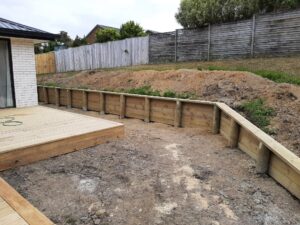 Timber Retaining Wall