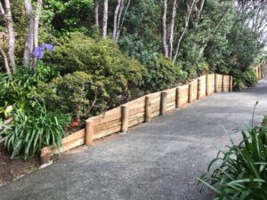 Timber Retaining Wall